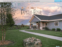 Tablet Screenshot of famousfossilwinery.com
